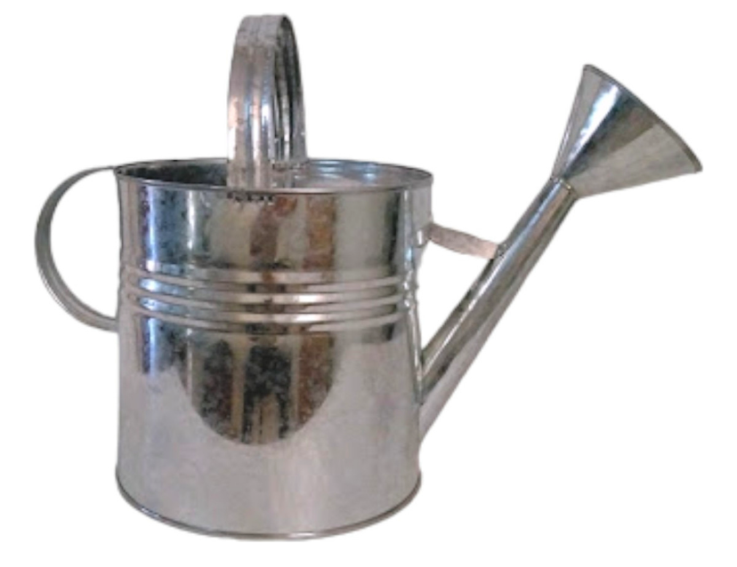 Regador De Água Para Jardim Galvanizado 12 Litros Cor Prateado