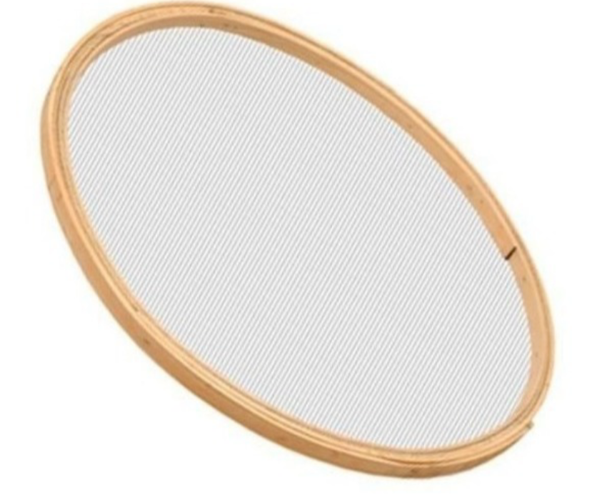 Peneira De Feijão Com Aro De Madeira 55cm - Telas Mm